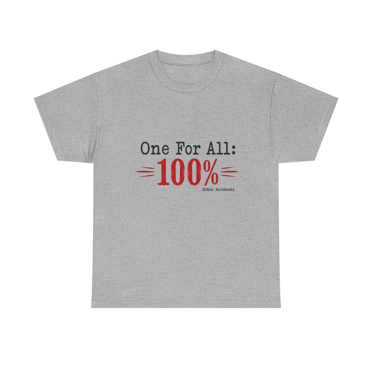 My Hero Academia "One For All: 100%" Unisex Tee - alternate angle 2, merchandise