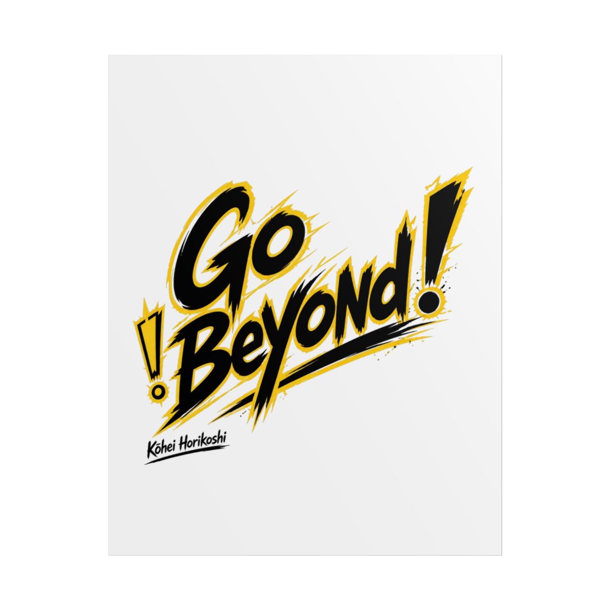 My Hero Academia "Go Beyond" Poster - alternate angle 1, merchandise