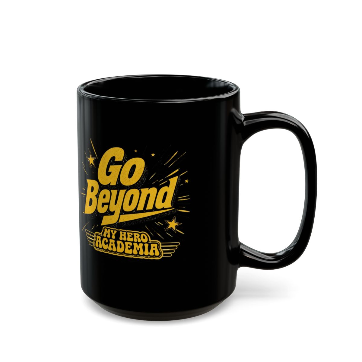 My Hero Academia "Go Beyond" Black Mug - alternate angle 5, merchandise