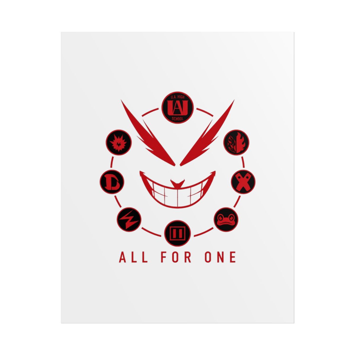 My Hero Academia "All for One" Poster - Official Posters & Wall Art merchandise