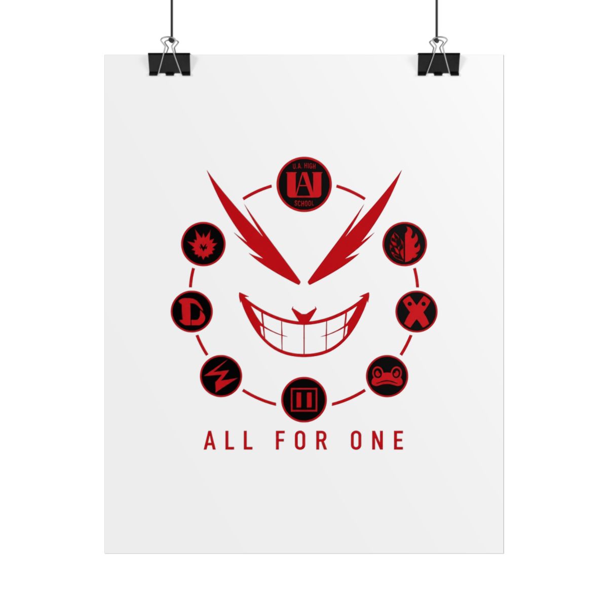 My Hero Academia "All for One" Poster