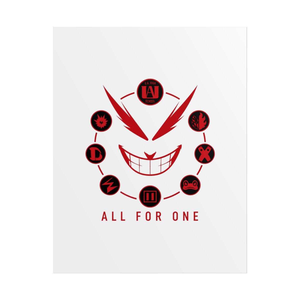 My Hero Academia "All for One" Poster - alternate angle 1, merchandise