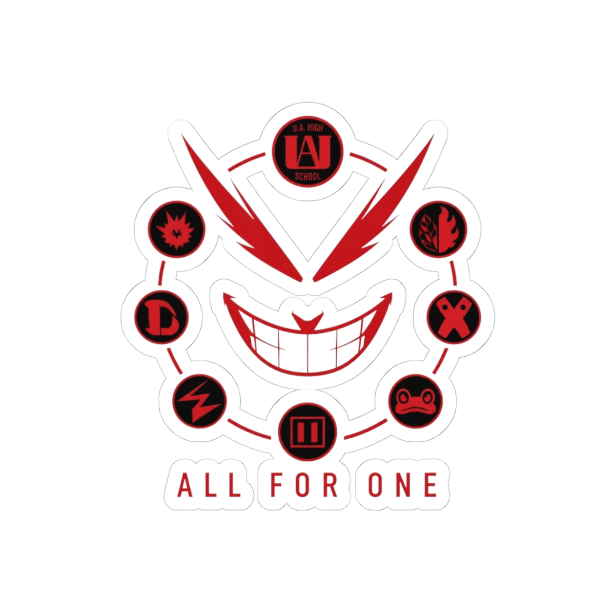 My Hero Academia "All for One" Sticker - Official Stickers merchandise
