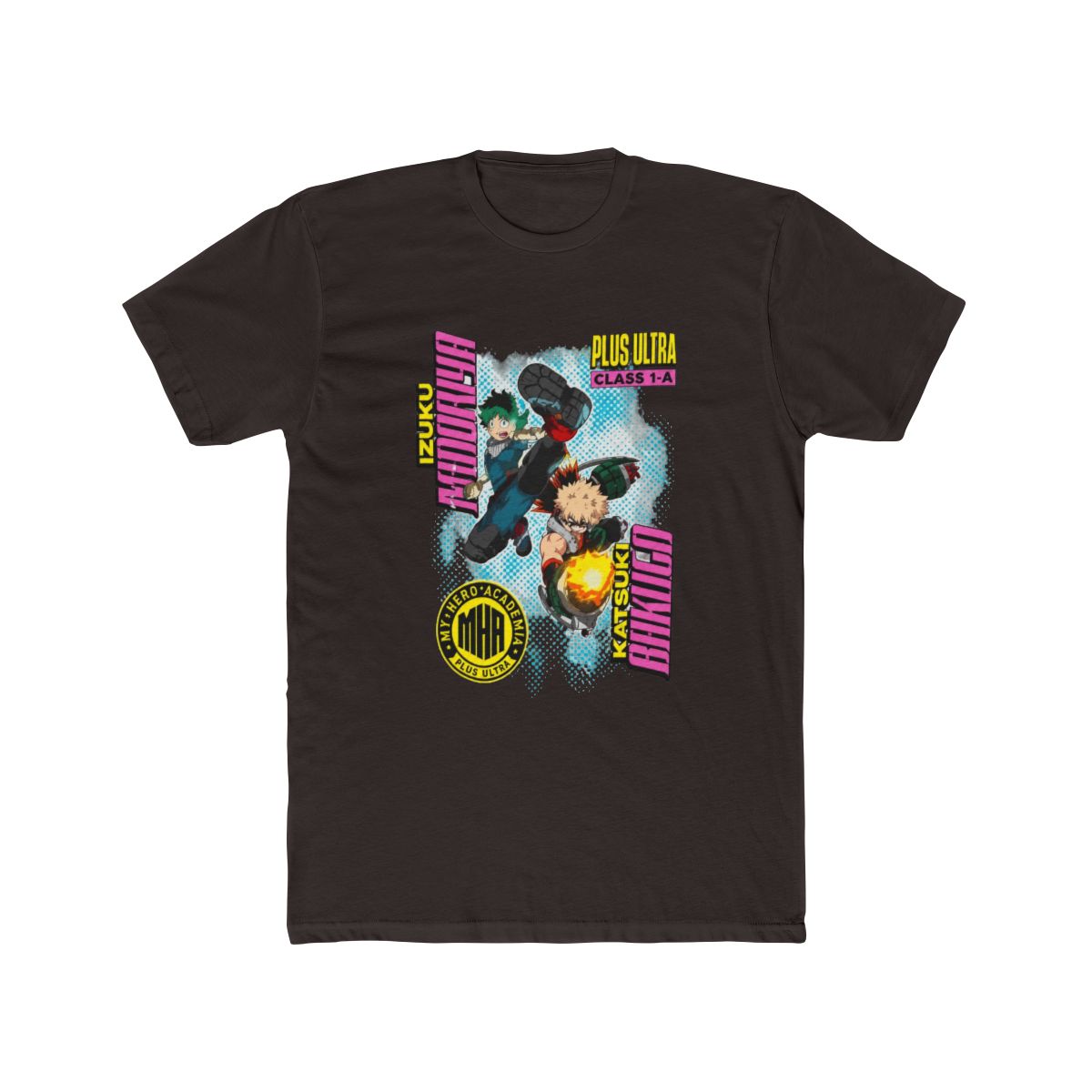 My Hero Academia Bakugo & Deku Bold Names T Shirt - alternate angle 2, merchandise