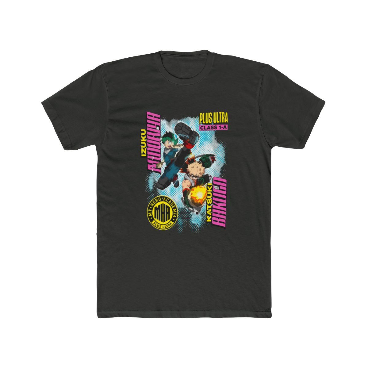 My Hero Academia Bakugo & Deku Bold Names T Shirt - alternate angle 5, merchandise