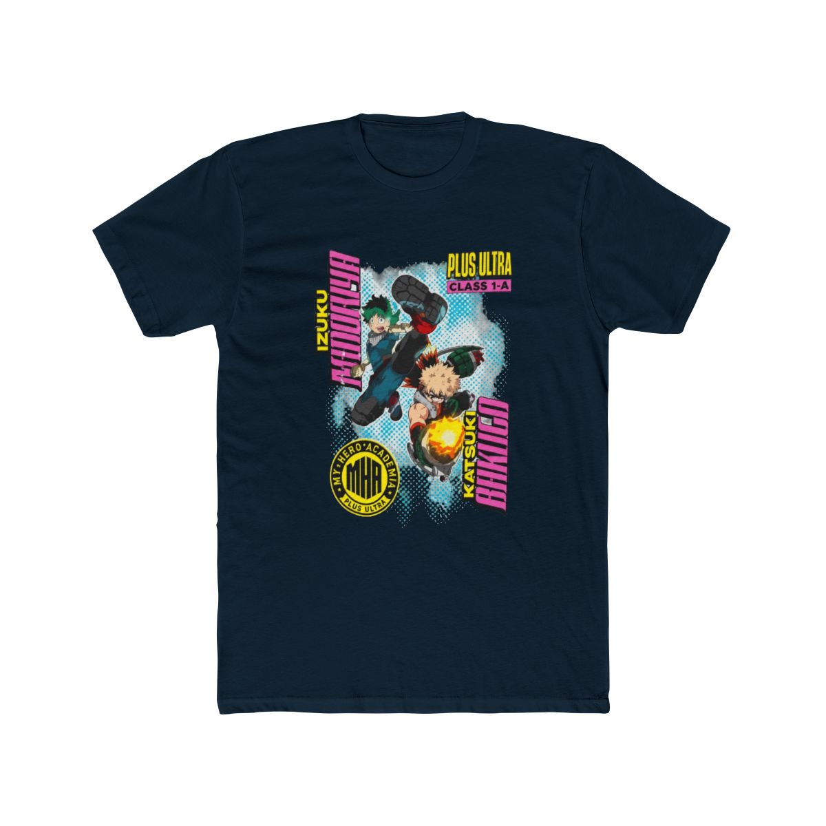 My Hero Academia Bakugo & Deku Bold Names T Shirt - alternate angle 3, merchandise