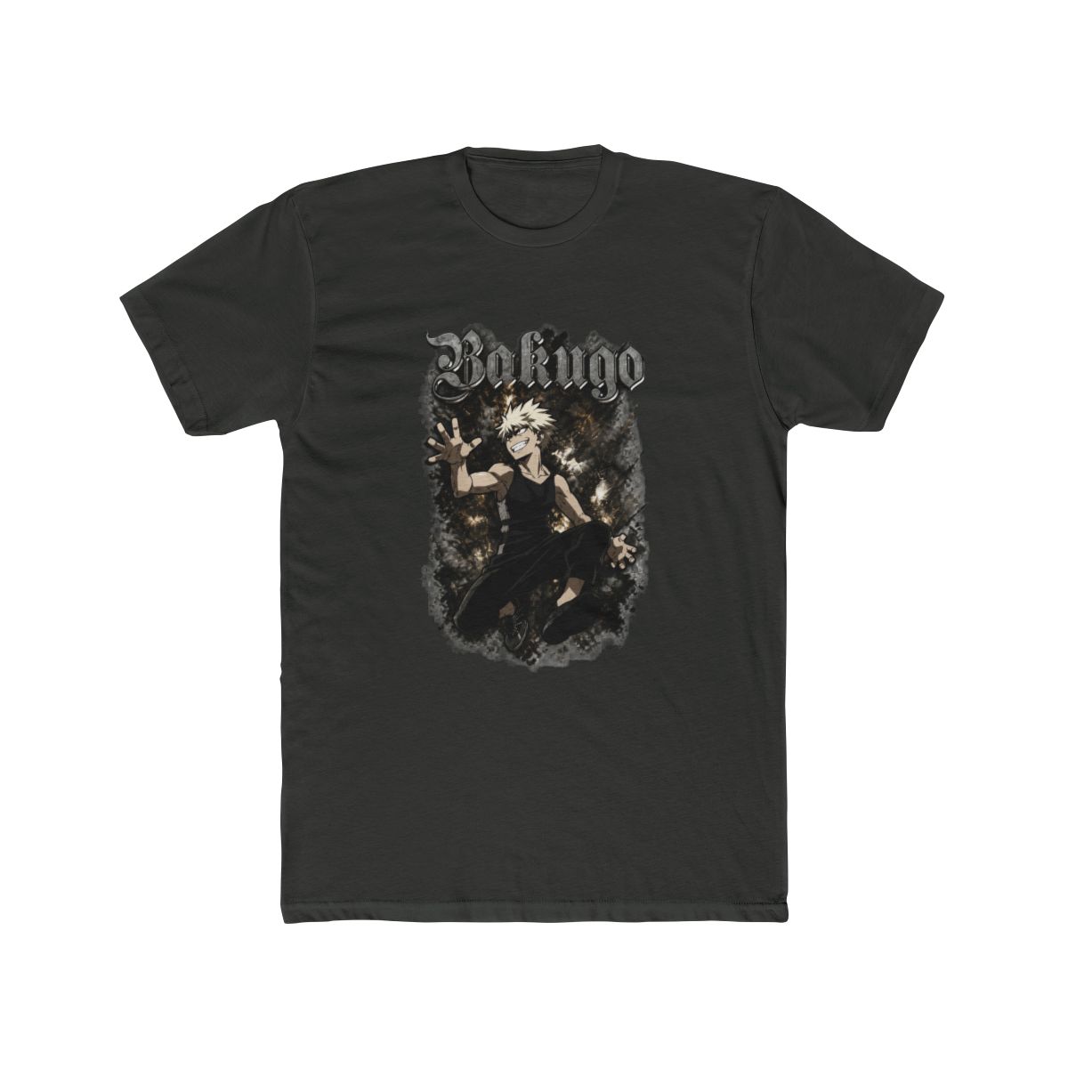My Hero Academia Bakugo Smoke Metallic T Shirt - alternate angle 3, merchandise