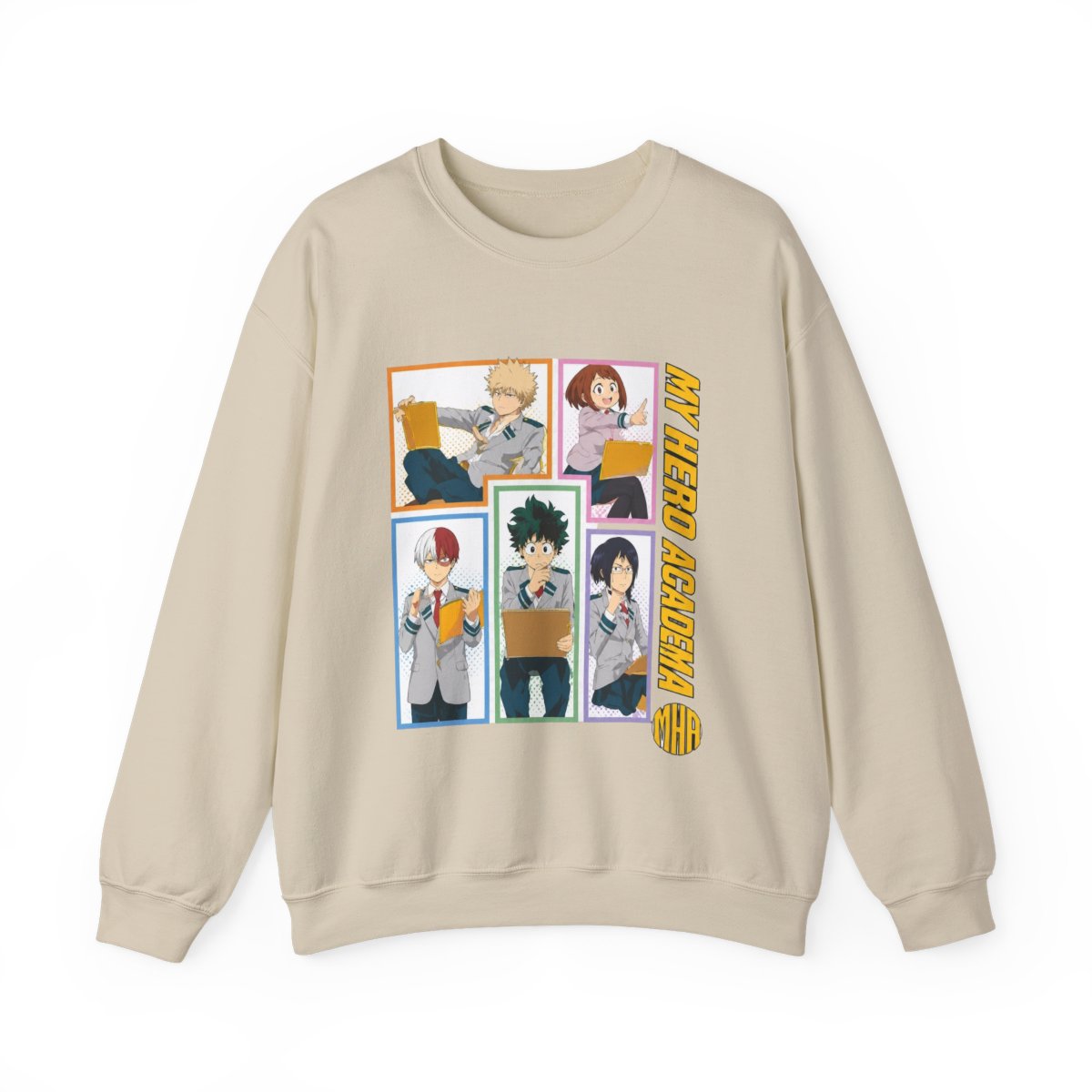 My Hero Academia Students Grid T-Shirts - alternate angle 2, merchandise