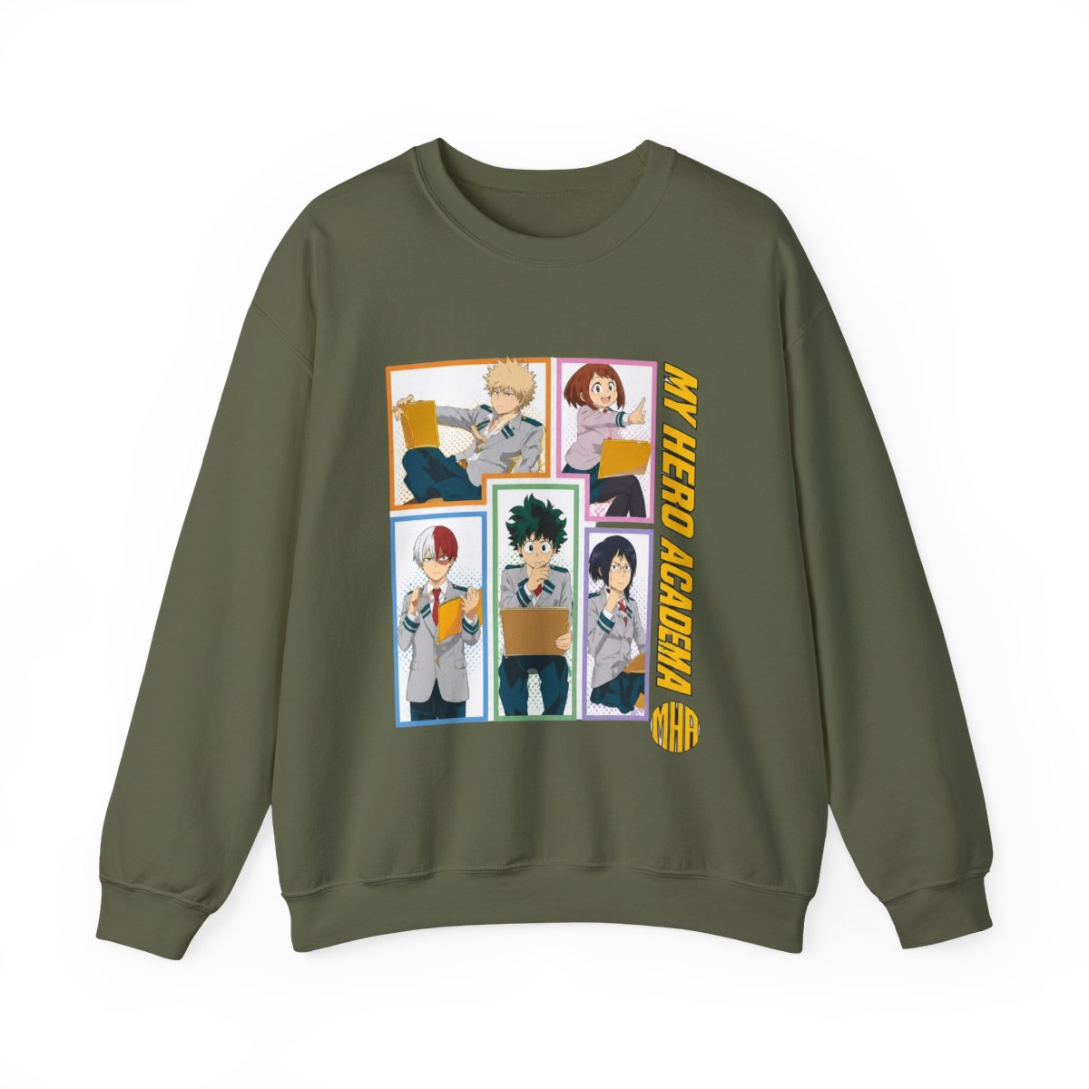 My Hero Academia Students Grid T-Shirts - alternate angle 4, merchandise