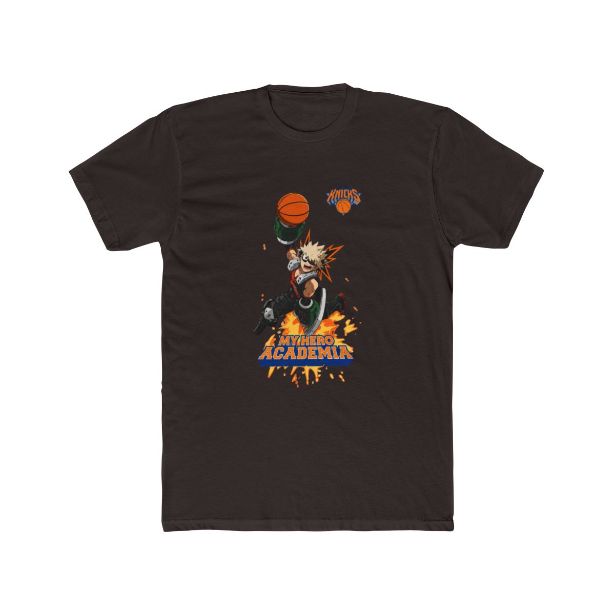Hyperfly NBA x My Hero Academia Bakugo New York Knicks T Shirt - alternate angle 2, merchandise