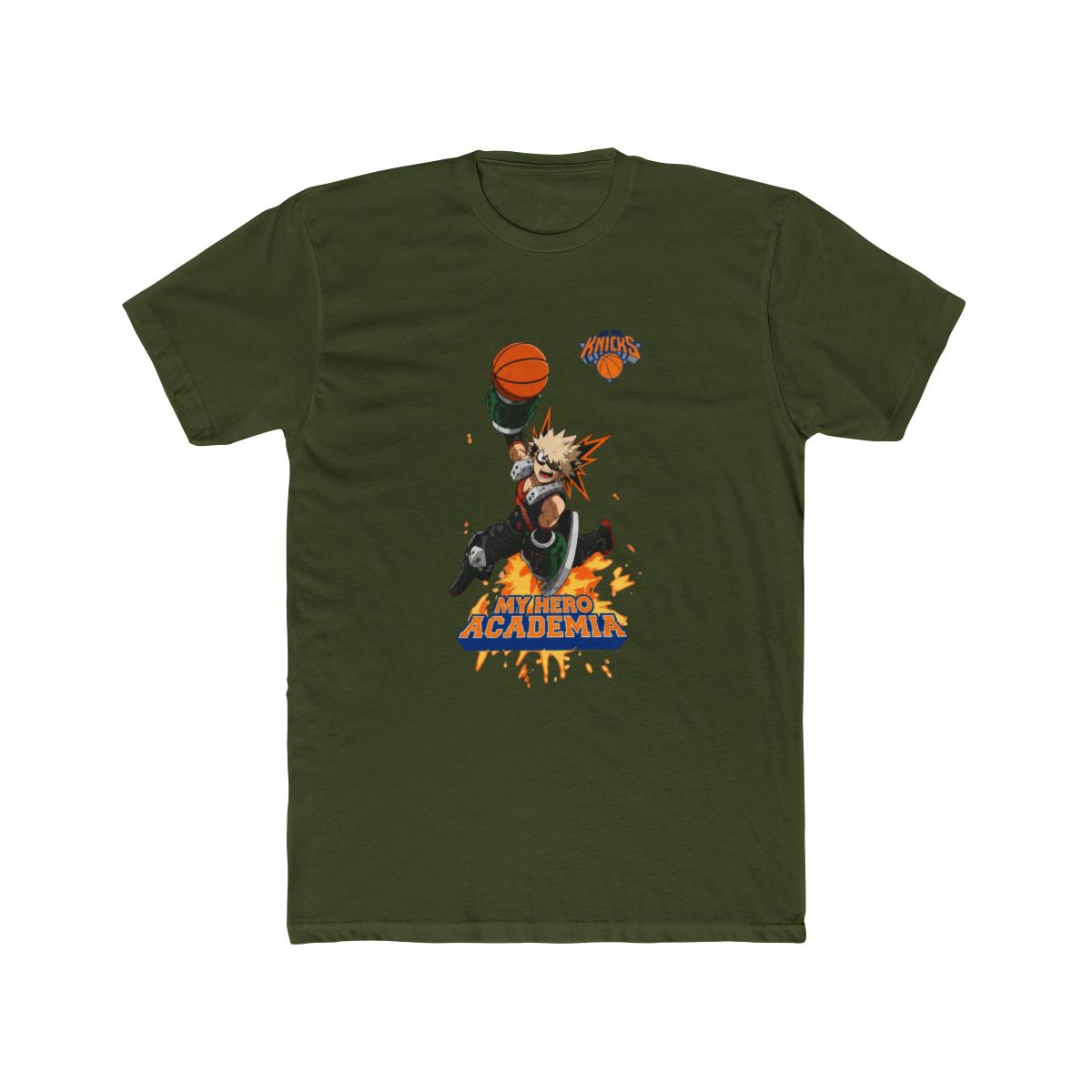 Hyperfly NBA x My Hero Academia Bakugo New York Knicks T Shirt - alternate angle 4, merchandise