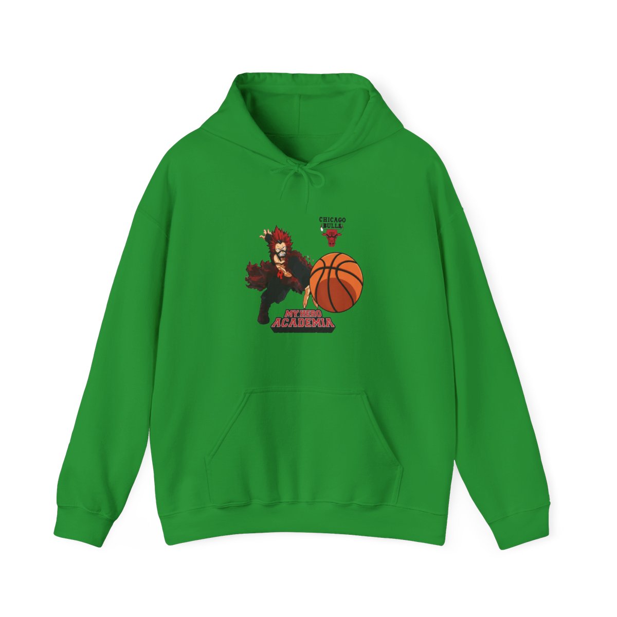 Hyperfly NBA x My Hero Academia Kirishima Chicago Bulls Hoodie - alternate angle 4, merchandise
