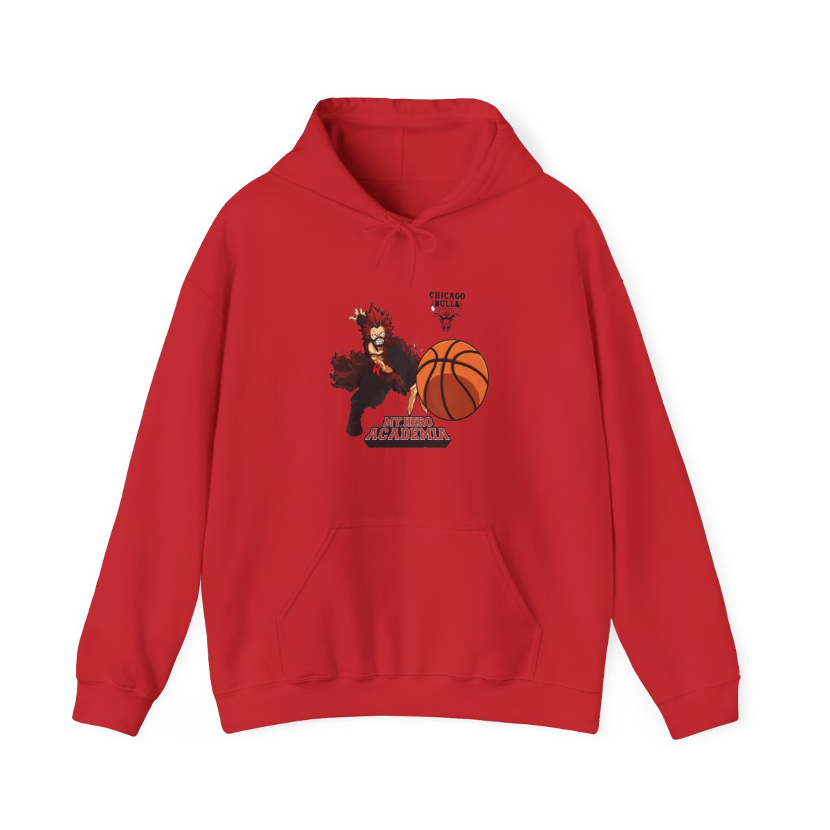 Hyperfly NBA x My Hero Academia Kirishima Chicago Bulls Hoodie - alternate angle 3, merchandise
