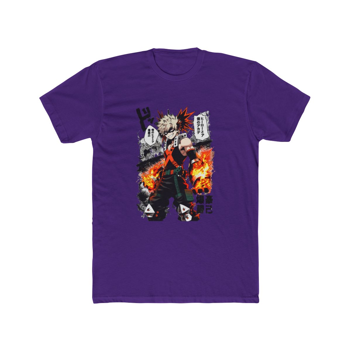 Fire Explosion Teen Hero Manga Panel T Shirt | My Hero Academia - alternate angle 5, merchandise
