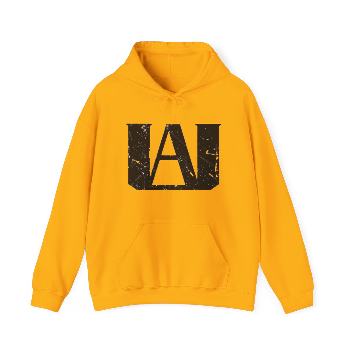 My hero academia black logo Hoodie - alternate angle 2, merchandise