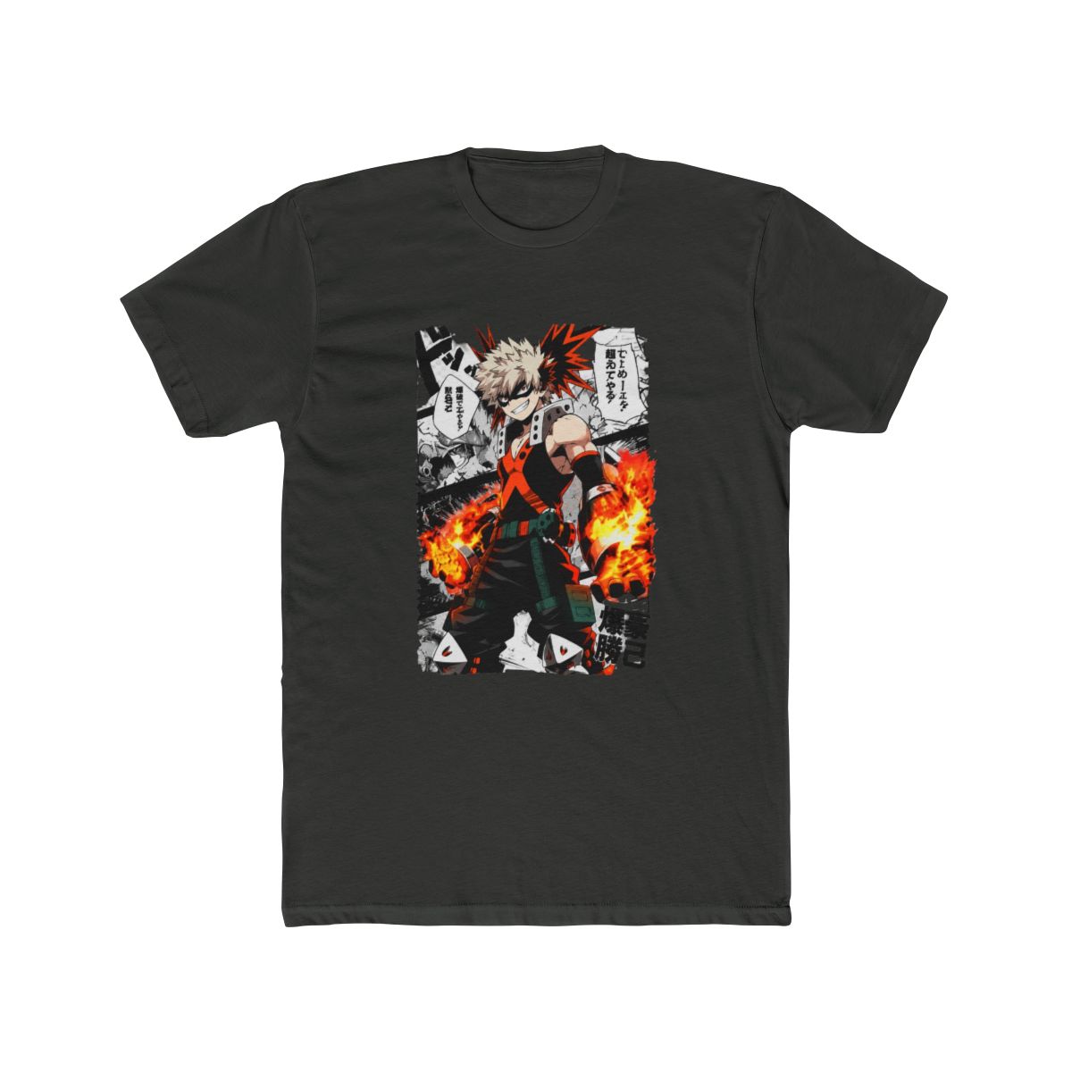 Fire Explosion Teen Hero Manga Panel Long Sleeve T Shirt | My Hero Academia - alternate angle 4, merchandise
