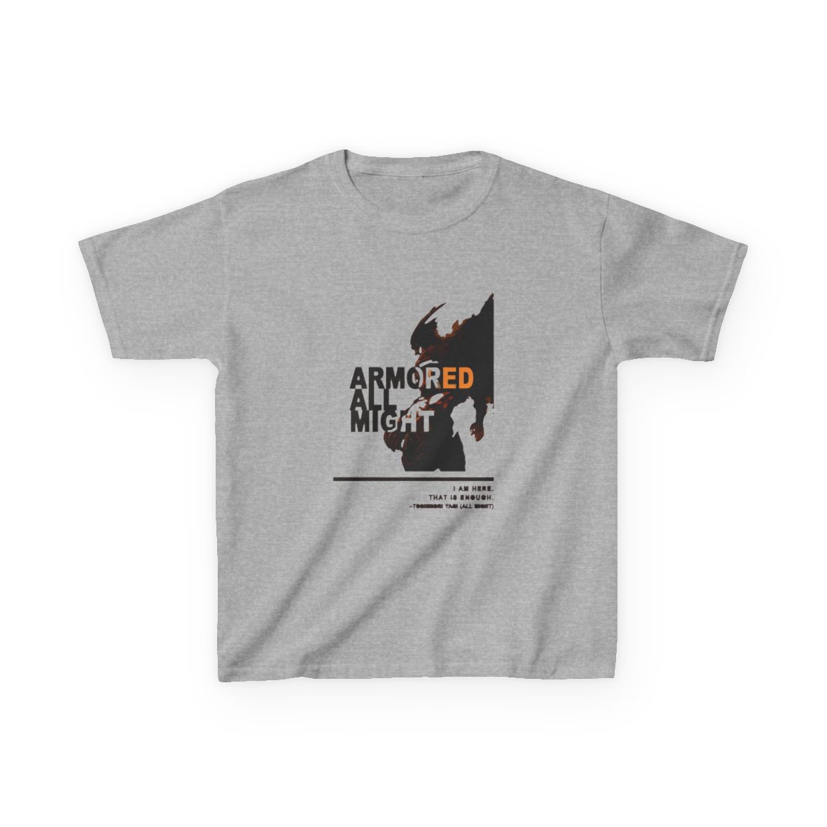 Armored All Might - My Hero Academia Kids T-Shirt - alternate angle 3, merchandise