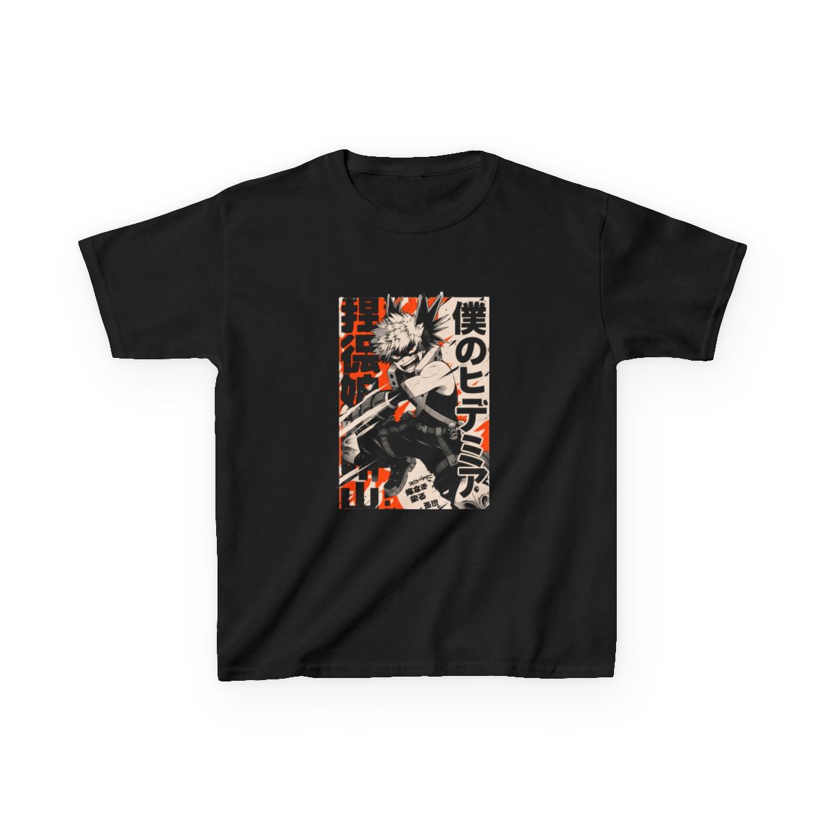 Fire Explosion Teen Hero Duotone T-Shirts Kids T-Shirt | My Hero Academia