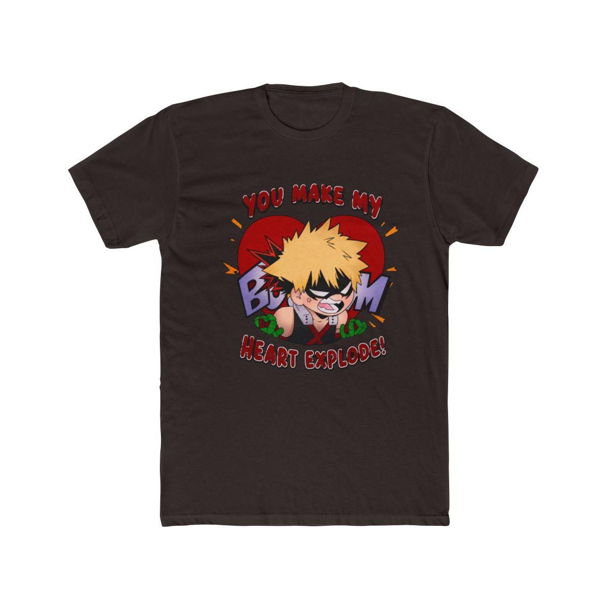 Doodle You Make My Heart Explode T Shirt | My Hero Academia - alternate angle 3, merchandise