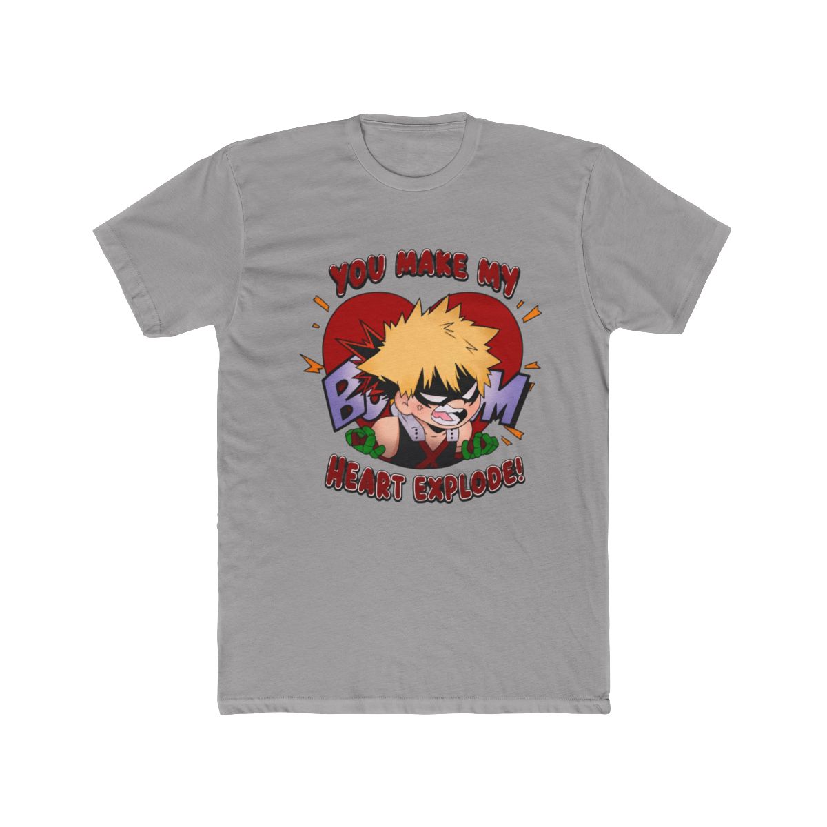 Doodle You Make My Heart Explode T Shirt | My Hero Academia - alternate angle 2, merchandise