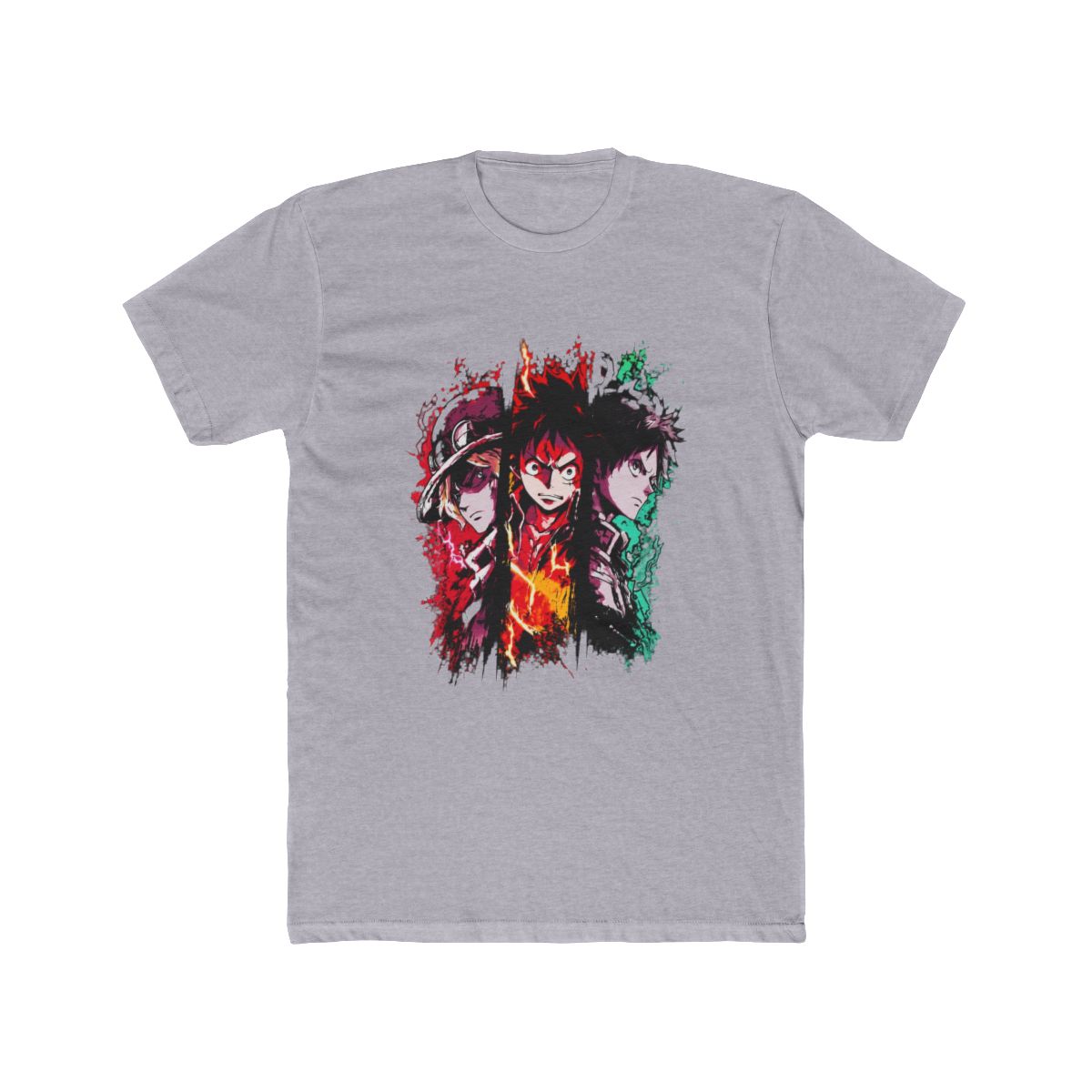Anime Manga Heroes Splatter Art T Shirt | My Hero Academia - alternate angle 4, merchandise