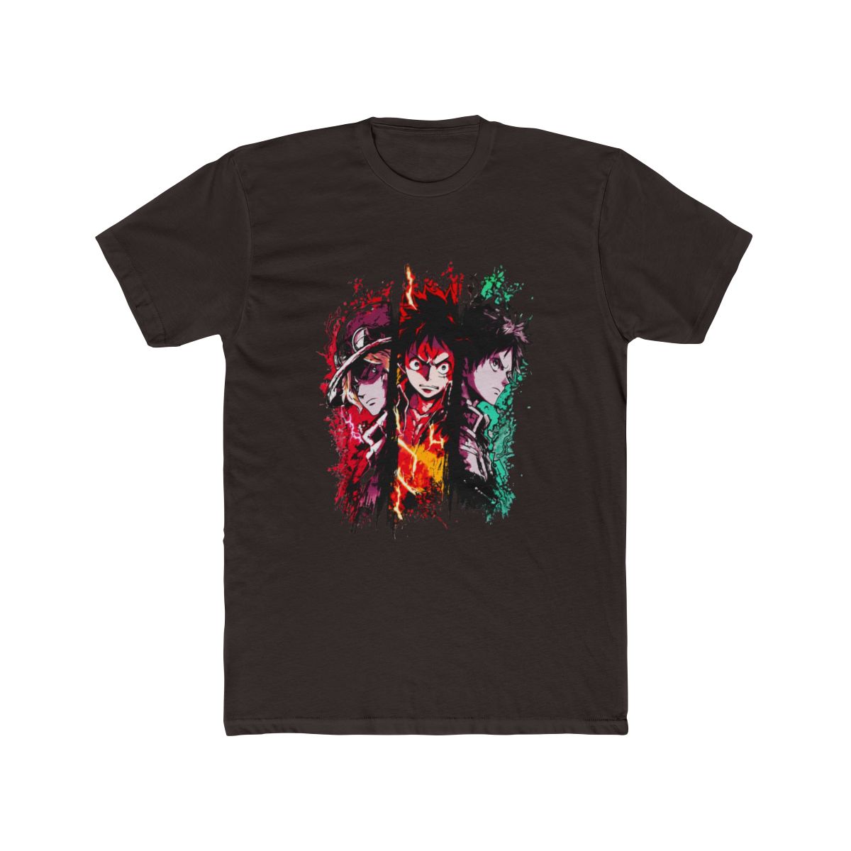 Anime Manga Heroes Splatter Art T Shirt | My Hero Academia - alternate angle 2, merchandise