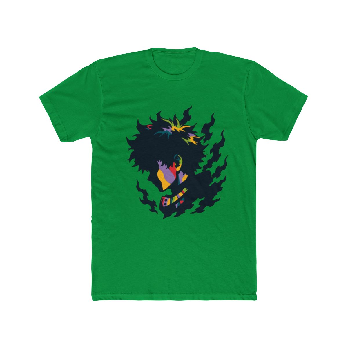 Silhouette The Green Hero T Shirt | My Hero Academia - alternate angle 5, merchandise